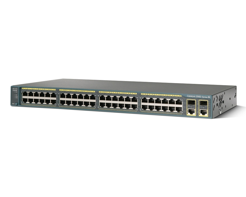 Cisco WS-C2960+48TC-S коммутатор Catalyst 2960 Plus 48 10/100 + 2 T/SFP ,LAN Lite - фото 1 - id-p29043829