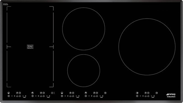 Встраиваемая поверхность индукционная на 90см SMEG SIM91B