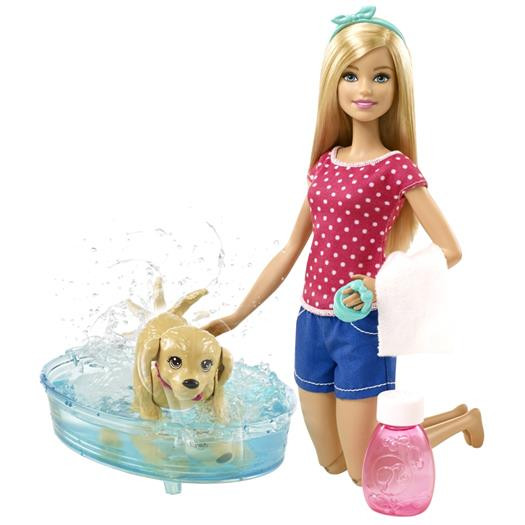 Barbie Игровой набор "Водные забавы", Барби с щенком