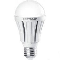 Лампа СВЕТОЗАР светодиодная "LED technology", цоколь E27(стандарт), теплый белый свет (2700К), 220В, 12Вт (100