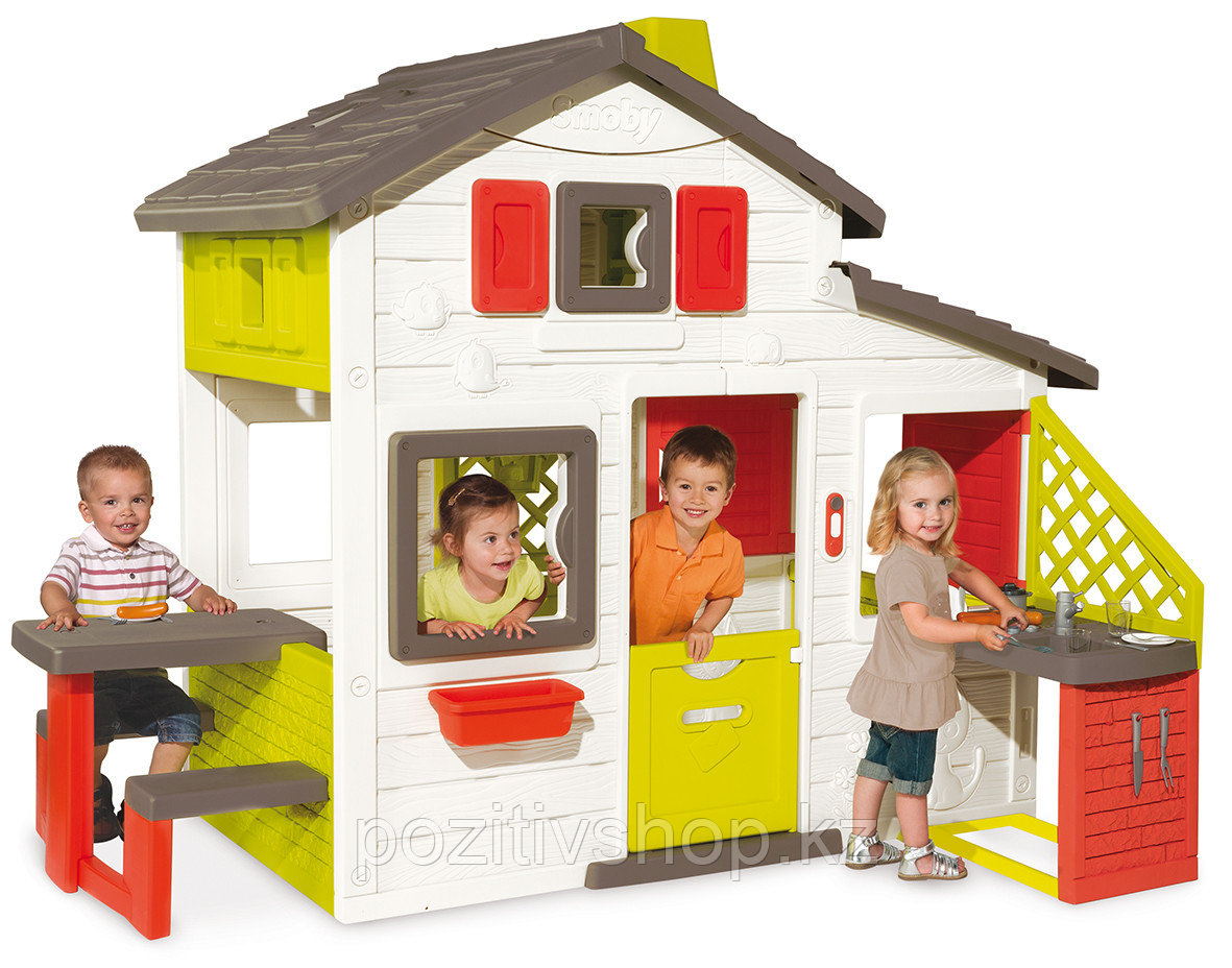 Детский домик Smoby для друзей с кухней 810200
