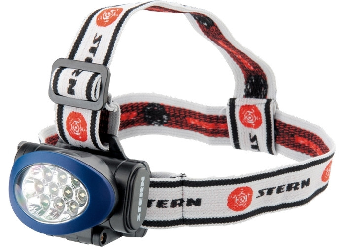 (90562) Фонарь наголовный, светодиодный. 3 режима, 10Led, 3хААА// Stern
