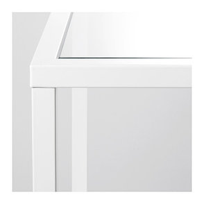 Комплект столов ВИТШЁ 2 шт белый стекло ИКЕА, IKEA, фото 2