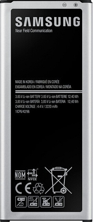 Заводской аккумулятор для Samsung Galaxy Note 4 N910, без NFC модуля (EB-BN910BBEGRU, 3220 mah)