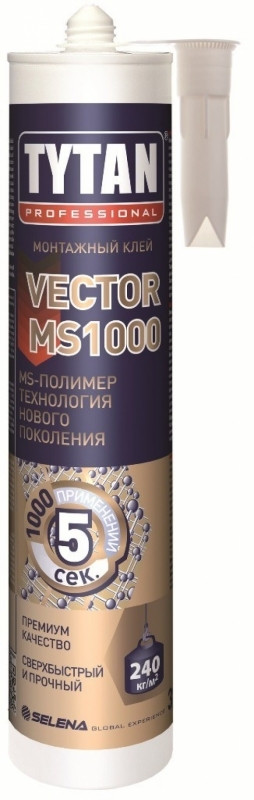 TYTAN клей монтажный VEKTOR MS 1000 (290 мл) белый