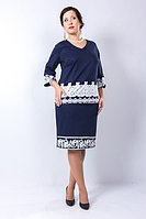 Элегантный костюм полуприлегающего силуэта, 52 р.