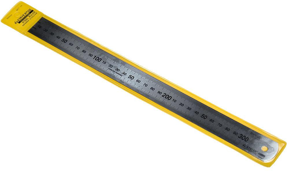 (3427-030) Линейка STAYER "PROFI" из нержавеющей стали, 0,3м
