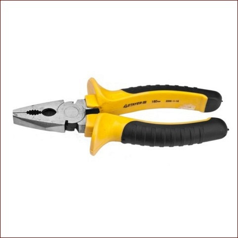 (2205-1-16_z01) Плоскогубцы STAYER "STANDARD", пластиковая рукоятка,160мм