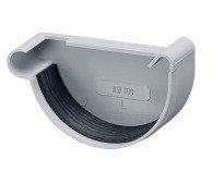 Заглушка желоба левая\ правая, диаметр 125 мм, Protektor (Германия)