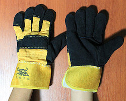 Спилковые комбинированные утепленные