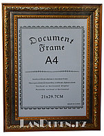 Рамка для документов А4 "Document Frame" (для фотографий золотая)