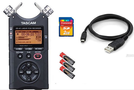 Аудио рекордер tascam dr-40 +2GB SD карта памяти, фото 2