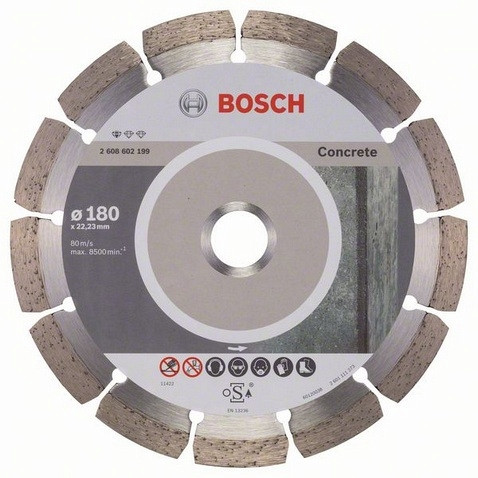 Диск алмазный 180*22,23мм BOSCH Professional for Concrete 2608602199 - фото 1 - id-p29956828