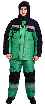 Спецодежда Костюм утепленный Ойл зеленый с черным