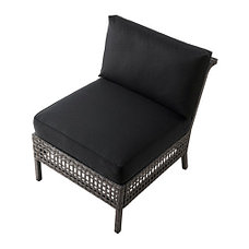 Кресло садовое КУНГСХОЛЬМЕН черно-коричневый ИКЕА, IKEA, фото 3