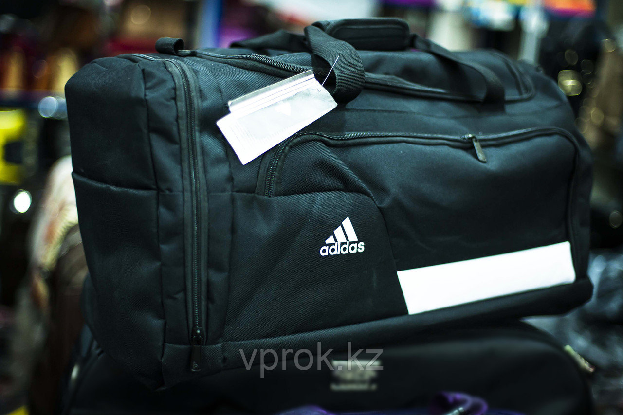 Спортивная дорожная сумка "ADIDAS", большая (черная) - фото 1 - id-p29965304