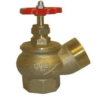 Пожарный кран КПК-50 угловой (латунный)