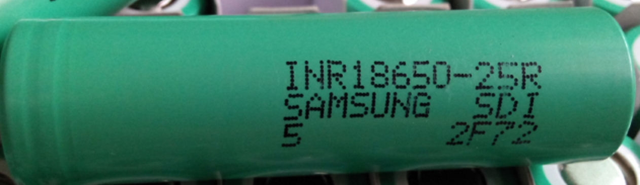 Литий-ионды аккумулятор 18650 SAMSUNG INR 18650-25R 2500mAh электронды темекіге арналған - фото 3 - id-p20968260