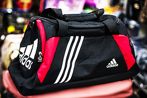 Спортивная дорожная сумка "ADIDAS", большая 53х25х30см, (черная)