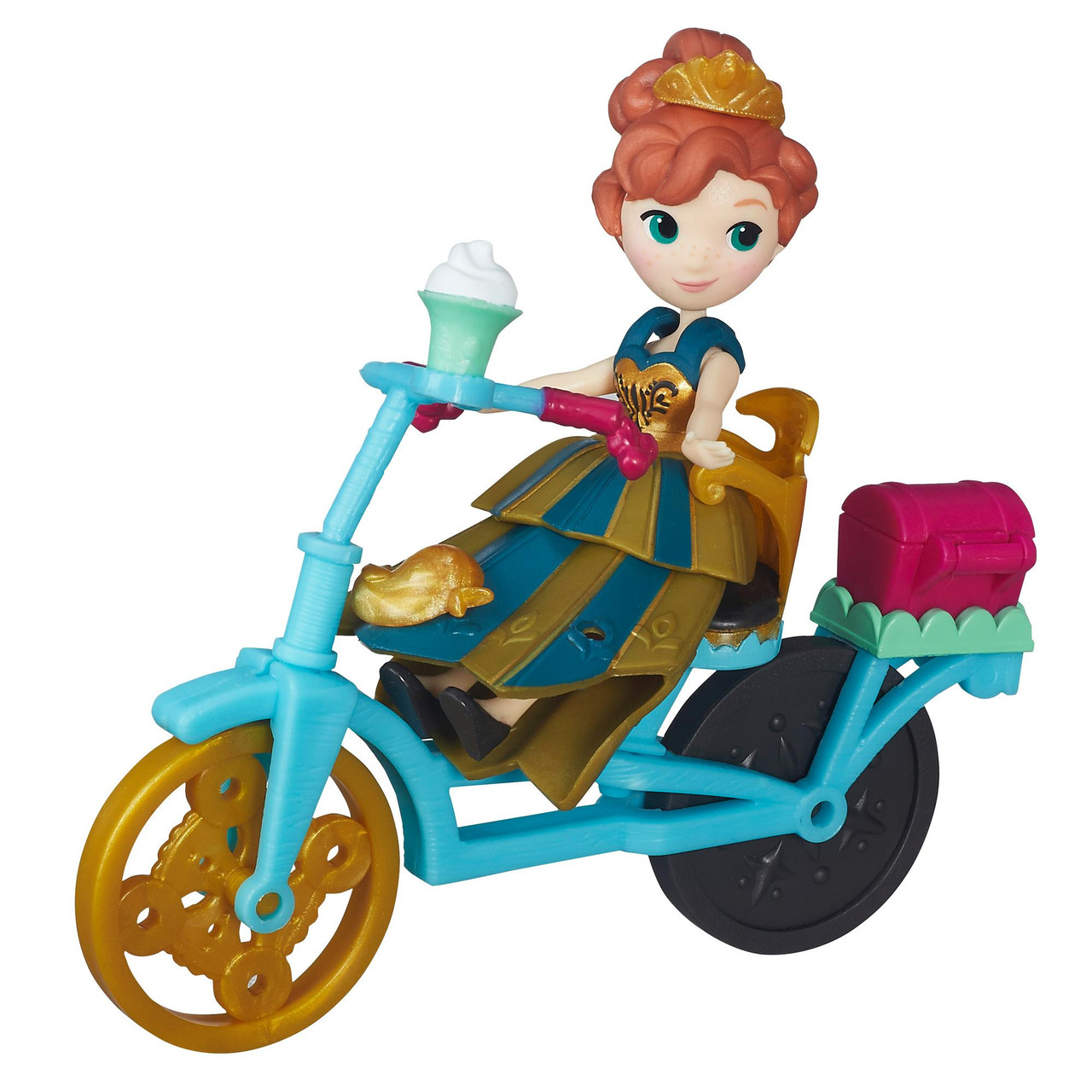Hasbro Disney Frozen "Маленькое королевство" Анна с велосипедом и аксессуарами - фото 1 - id-p30137227