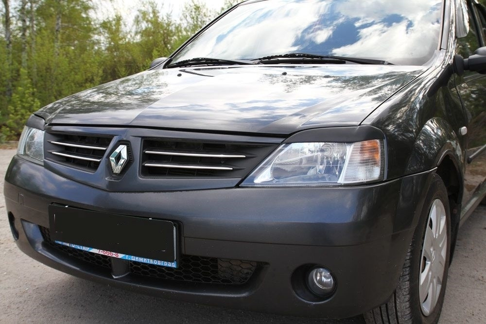 Реснички на фары  Renault Logan 2004-2013