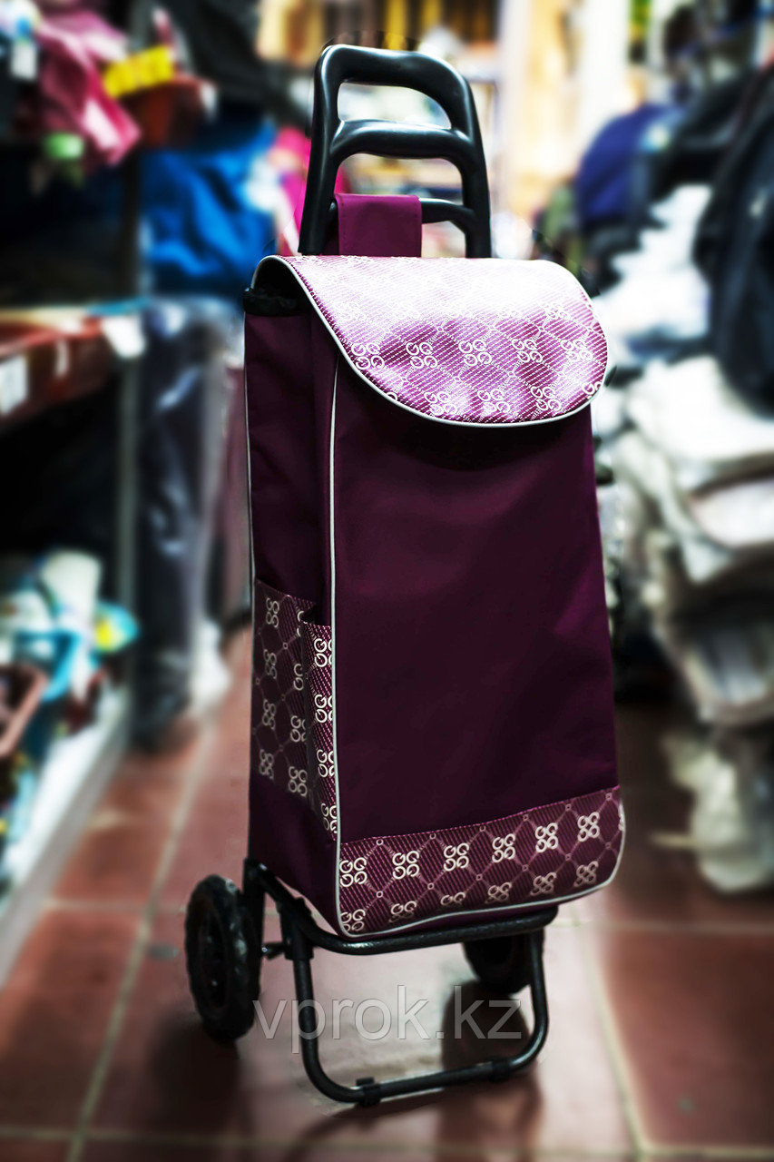 Универсальная сумка-тележка на двух колесах, 32х30х100см (сиреневая) - фото 1 - id-p30320148