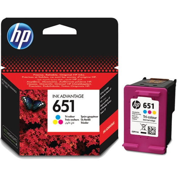 HP C2P11AE Оригинальный струйный картридж. Трехцветный HP 651