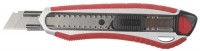 Нож ЗУБР "ЭКСПЕРТ" с сегментированным лезвием 18 мм, металлический корпус, автоматический фиксатор лезвия