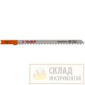 Полотна ЗУБР "ЭКСПЕРТ" для эл/лобзика, Cr-V, по дереву, US-хвостовик, шаг 4мм, 100мм, 2шт