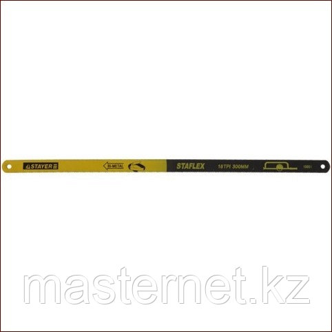 Полотно STAYER "PROFI" "STAYER-FLEX" по металлу, биметаллическое, 18TPI, 300 мм, 2 шт