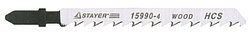 Полотна STAYER "PROFI" для эл/лобзика, HCS, по дереву, ДСП, ДВП, EU-хвост., шаг 4мм, 75мм, 2шт