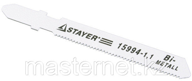Полотна STAYER "PROFI" для эл/лобзика, HSS, по металлу (1-3мм), EU-хвост., шаг 1,2мм, 106мм, 2шт