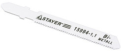 Полотна STAYER "PROFI" для эл/лобзика, HSS, по металлу (2,5-6мм), EU-хвост., шаг 1,8мм, 106мм, 2шт