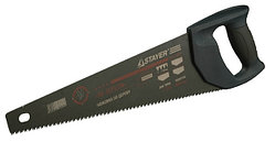 Ножовка универсальная (пила) STAYER BlackMAX 400 мм, 7TPI, тефлон покрытие, рез вдоль и поперек волокон, для