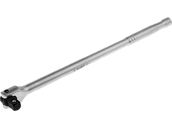 Вороток ЗУБР "МАСТЕР" перекидной для торцовых головок (1/2"), Cr-V, хроматированное покрытие, 380мм