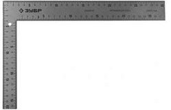 Угольник ЗУБР "ЭКСПЕРТ" плотницкий цельнометаллический, гравированная шкала (шаг 1мм), 300х200мм