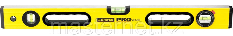 Уровень STAYER "PROFI" PROSTABIL профессион коробчатый, усилен, 2 фрезер поверхн, 3 ампулы (1 поворотная), - фото 1 - id-p30353460