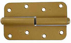 Петля накладная стальная "ПН-110", цвет золотой металлик, левая, 110мм