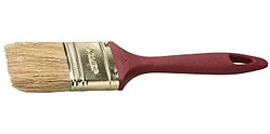 Кисть плоская ЗУБР "УНИВЕРСАЛ-МАСТЕР" "КП-11", натуральная щетина, пластмассовая ручка, 25мм