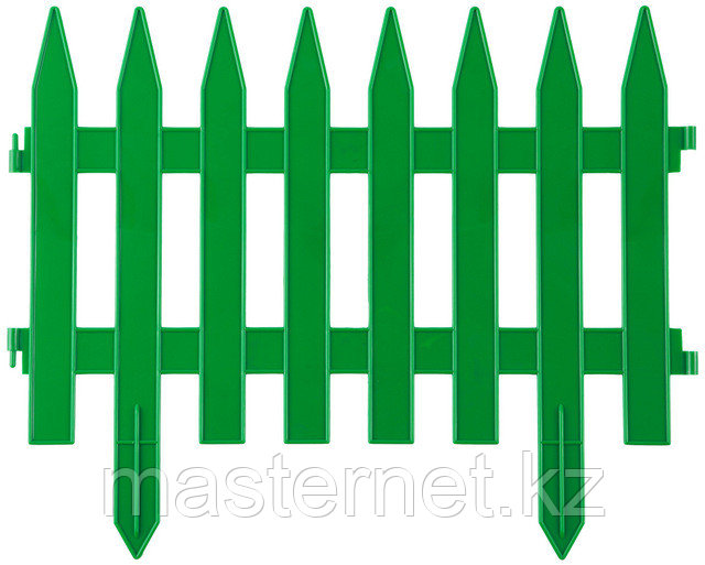 Забор декоративный GRINDA "КЛАССИКА", 28x300см, зеленый - фото 1 - id-p30355320