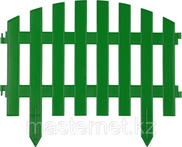 Забор декоративный GRINDA "АР ДЕКО", 28x300см, зеленый - фото 1 - id-p30355324