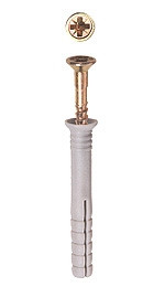 Дюбель-гвоздь ЗУБР полипропиленовый, цилиндрический бортик, 6 x 40 мм, 2000 шт - фото 1 - id-p30356180