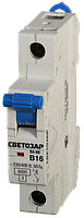 Выключатель СВЕТОЗАР автоматический, 1-полюсный, "С" (тип расцепления), 10 A, 230 / 400 В
