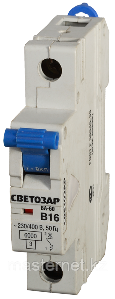 Выключатель СВЕТОЗАР автоматический, 1-полюсный, "С" (тип расцепления), 50 A, 230 / 400 В