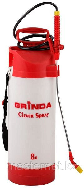 Опрыскиватель GRINDA садовый "Clever Spray", 8 л, с латунным телескоп. удлинителем и упорами для ног - фото 1 - id-p30357116