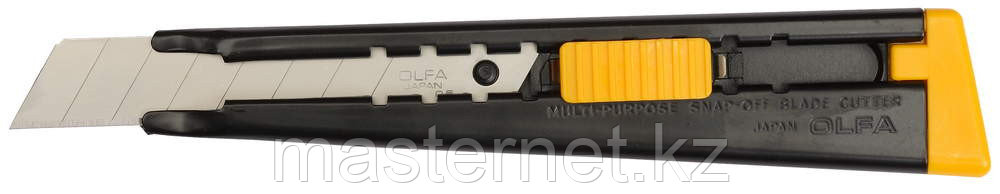 Нож OLFA металлический с выдвижным лезвием, автофиксатор, 18мм - фото 1 - id-p30357413
