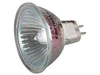 Лампа галогенная СВЕТОЗАР с защитным стеклом, цоколь GU5.3, диаметр 51мм, 20Вт, 12В