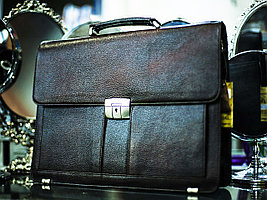 Мужская сумка-портфель "SEHGAL", 28х38см (коричневая)