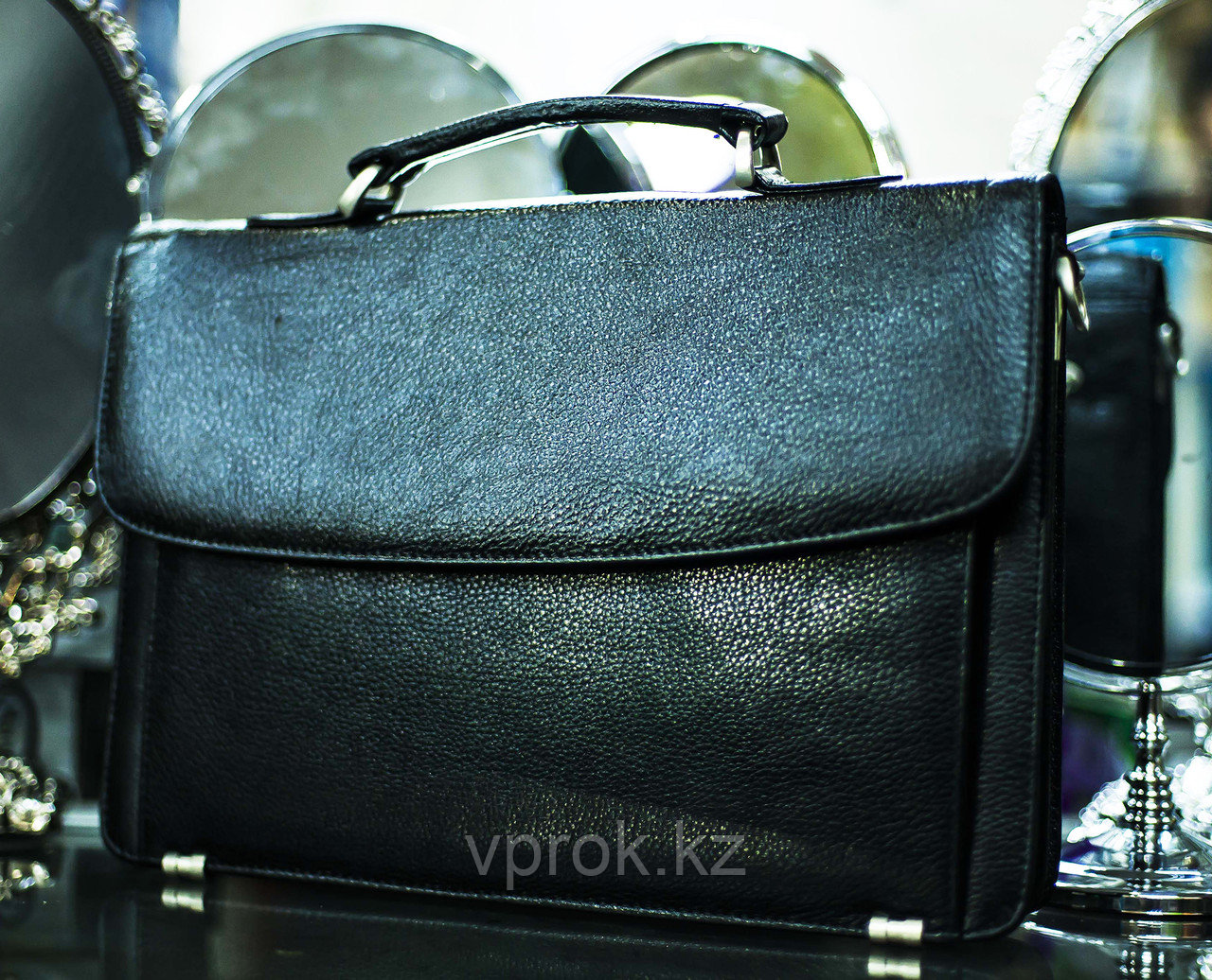 Мужская сумка-портфель "SEHGAL", 25х35см (черная) - фото 1 - id-p30363860