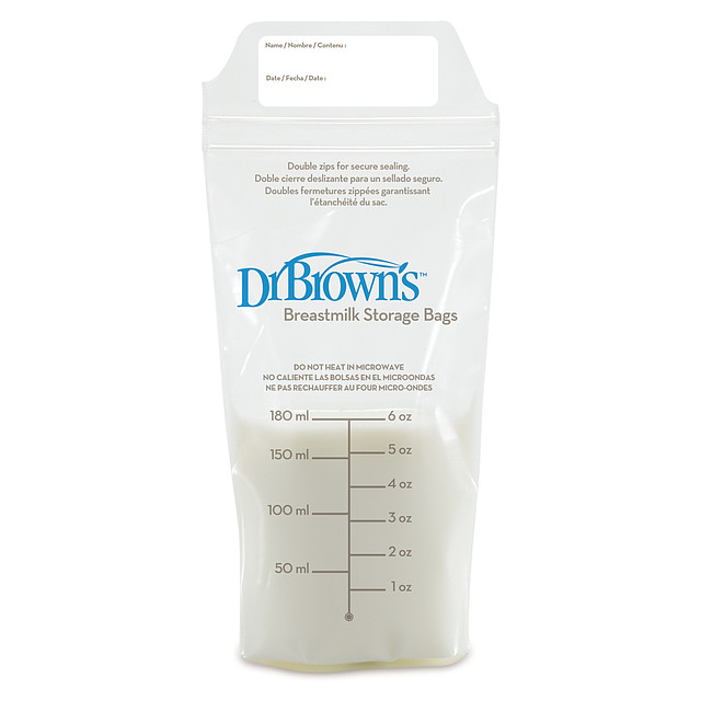 Пакеты  для заморозки и хранения грудного молока Dr.Brown's, 180 мл, 25 шт, фото 1